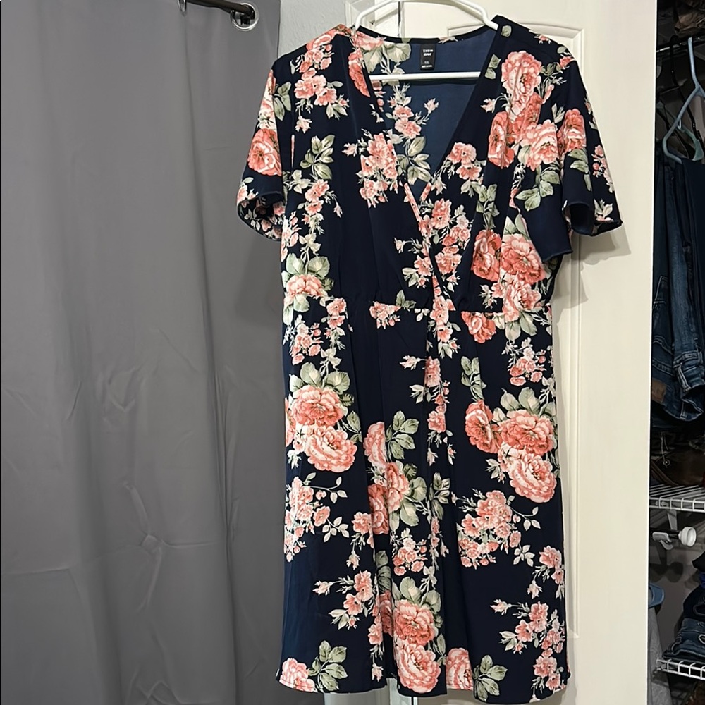 Floral Navy Dress
